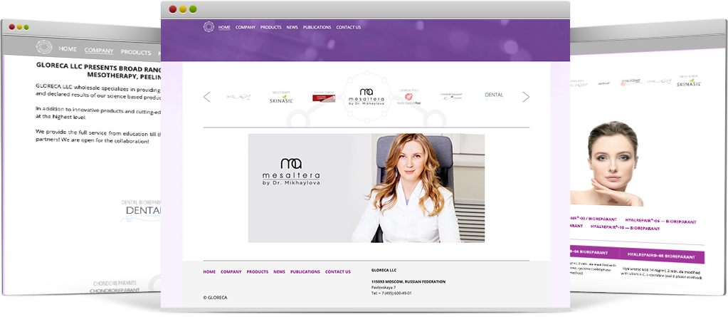 Разработка логотипа и фирменного стиля для компании Gloreca портфолио