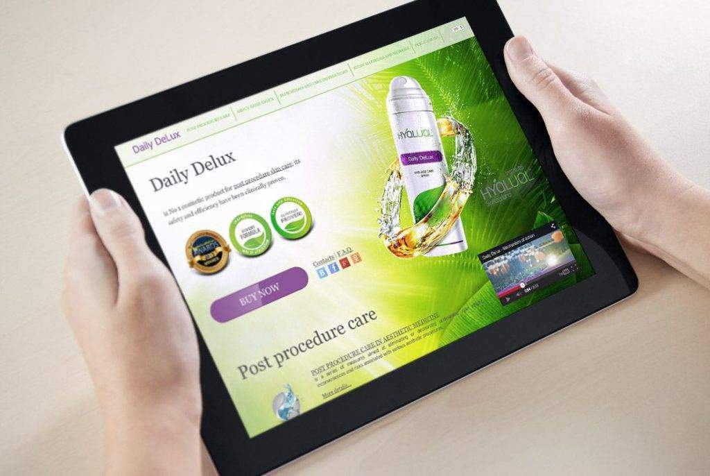 Створення продуктового веб-сайту для космецевтика Daily Delux
