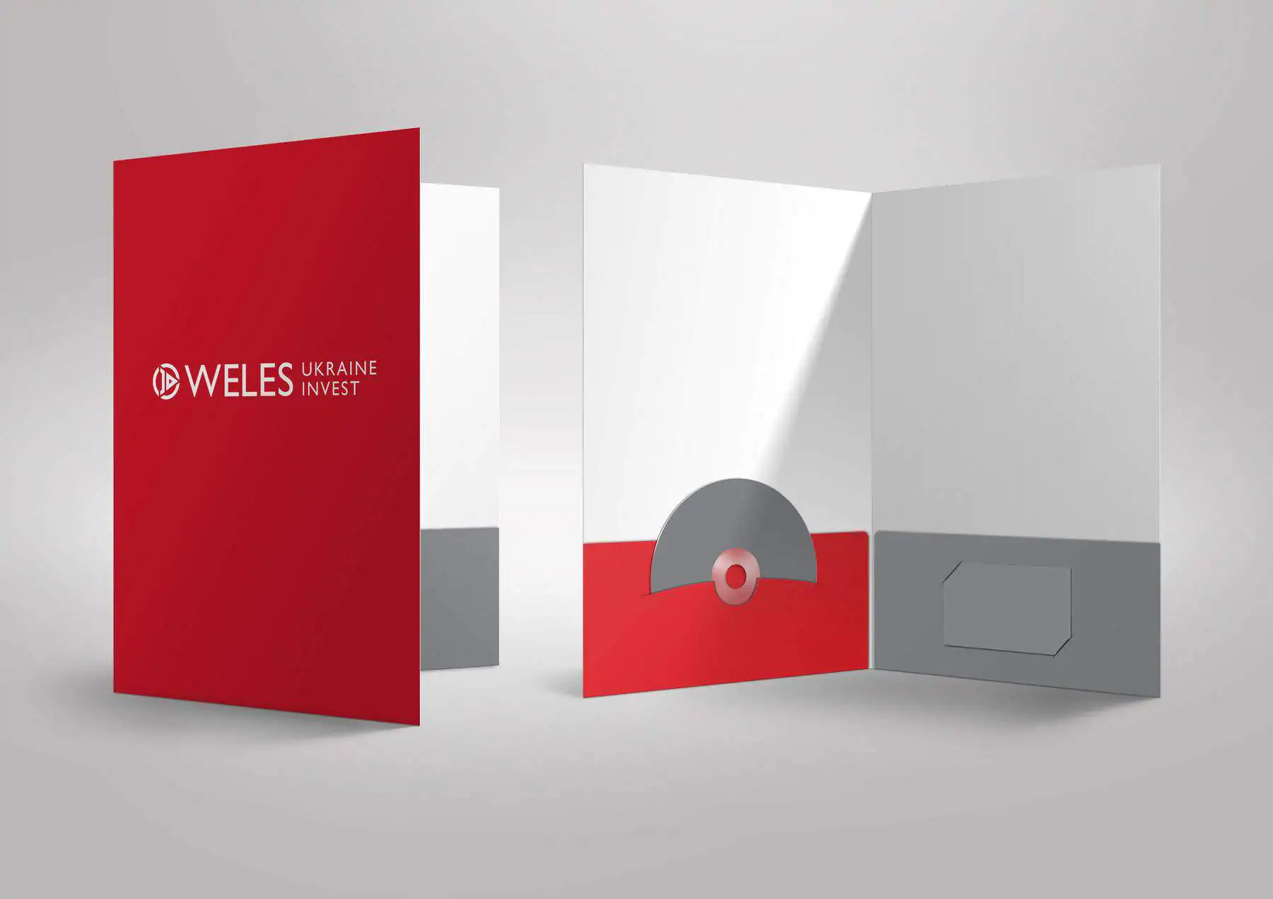 Logotype and corporate identity design for Weles investment company portfolio