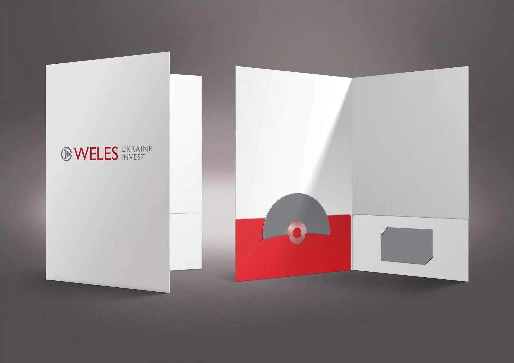 Logotype and corporate identity design for Weles investment company portfolio