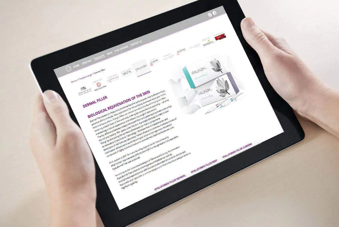Corporate website for Gloreca company portfolio