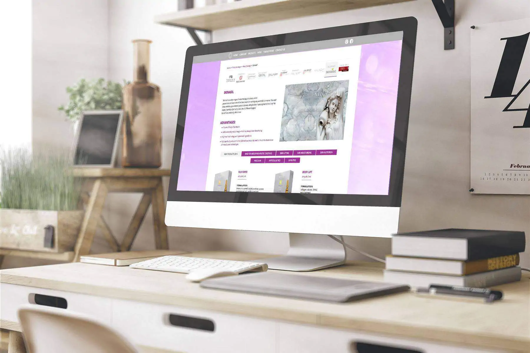 Corporate website for Gloreca company portfolio