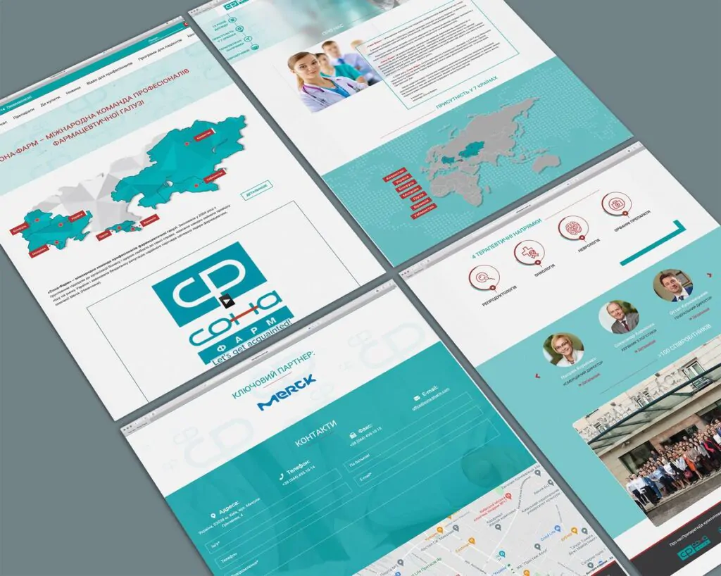 Розробка корпоративного сайту для фармацевтичної компанії Сона-Фарм